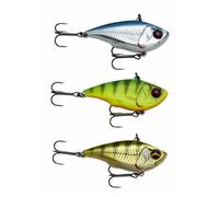 Savage Gear Fat Vibes - Lipless Crankbait détaillé avec Action vibrante - Perche, Brochet, Bass & Truite en Eau Douce, Pêche au Long Cours et pêche Verticale Ayu Chrome 5.1 cm