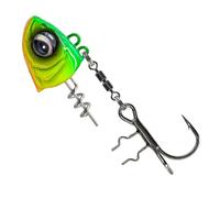 Savage Gear Monster Vertical Heads - 1 tête plombée pour leurre en caoutchouc, couleur : chartreuse, taille/poids : taille 1/0/80 g