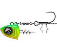 Savage Gear Monster Vertical Heads - 1 tête plombée pour leurre en caoutchouc, couleur : chartreuse, taille/poids : taille 1/0/80 g