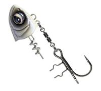 Savage Gear Monster Vertical Heads - 1 tête plombée pour leurre en caoutchouc - Couleur : Pearl White - Taille/poids : taille 1/40 g