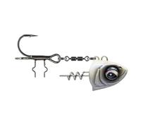 Savage Gear Monster Vertical Heads - 1 tête plombée pour leurre en caoutchouc - Couleur : Pearl White - Taille/poids : taille 1/40 g