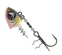 Savage Gear Monster Vertical Heads - 1 tête plombée pour leurre en caoutchouc - Couleur : Perch - Taille/poids : taille 1/40 g