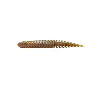 Savage Gear Ned Dragon Tail Slug - Plastique Souple Flottant pour Eau Douce et Eau salée - Perche, Bass et prédateurs côtiers - Parfumé, Corps strié avec hochet Dark Water Mix 8.8 cm