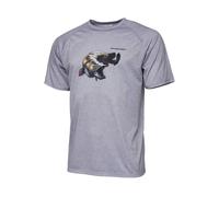 Savage Gear Pike Tee Gr. M Flinth Gris Mélange Tee-Shirt Angelshirt