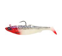 Savage Gear Poisson en caoutchouc 4D Herring Big Shad - Couleur : Red Head Mackerel - Longueur/poids : 22 cm / 200 g