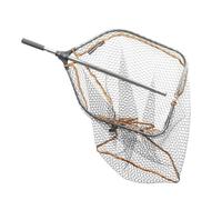 Savage Gear Pro Folding Rubber Large Mesh Landing Net Gris 65 x 50 cm