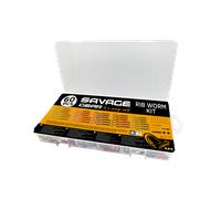 Savage Gear Rib Worm Kit / 60 Pièces Leurres De Pêche & Boîte