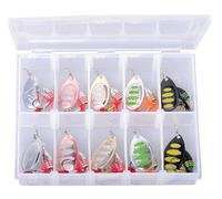 Savage Gear Rotex Spinner Kit - Spinner de première qualité pour les pêcheurs ciblant la truite, le saumon, le brochet et autres, rotation immédiate, pêche en eau douce et en eau salée Assortis Variés