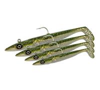 Savage Gear Sandeel V2 - Imitation de lançon Super réaliste avec Action de Frappe vive, idéale pour Les Poissons prédateurs en Eau salée, Le brochet, l'achigan et Le Sandre Blanc nacré Argent 14 cm