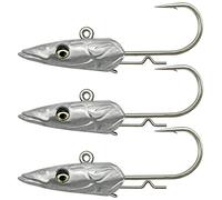 Savage Gear Sandeel V2 Jighead Lot de 3 têtes plombées Taille 4/0/23 g