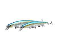 Savage Gear Sea Bass Minnow - leurre réaliste pour la pêche en Eau salée, Conception à Lancer Ultra-Long, Le Bar, la Perche et d'autres prédateurs en Eau salée Mirror Sardine 14 cm