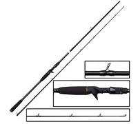 Savage Gear SG2 Power Game BC Rod, Cannes à Pêche, Cannes à Pêche Spinning, Predator, Brochet, Perche, Truite, Sandre, Unisex, Noir, 2,21 m, 50-100 g
