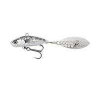 Savage Gear Sticklebait Tailspin 3D - 8 cm - 18 g - Noir argenté