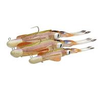 Savage Gear Swim Squid RTF - Leurre de pêche en Eau Profonde pour prédateurs d'eau salée - Imitation de calmar avec Action de nage Naturelle et Odeur, pré-monté et prêt-à-pêcher Oeil Vert 25 cm