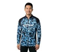 Savage Gear Marine UV Manches Longues Tee, Bleu mer