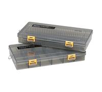 Savage Gear Tacklebox Lot de 2 boîtes de pêche plates 23 x 11 x 3,5 cm