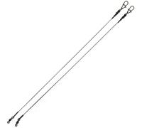 Savage Gear Titanium Traces - 2 Bas de Ligne en Titane - Longueur/diamètre/capacité de Charge : 30 cm / 0,60 mm / 23 kg
