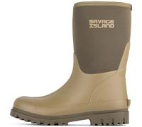 Savage Island Bottes courtes en néoprène isolées en caoutchouc pour femmes, imperméables et chaudes, entièrement doublées, Vert, 38 EU