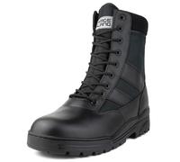 Savage Island Bottes de Combat avec Fermeture Éclair Latérale,Noir,44 EU
