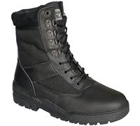 Savage Island Bottes de Combat en Cuir Noir