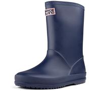 Savage Island Bottes en caoutchouc imperméables pour enfants garçons et filles - Bottes de pluie pour tout-petits et enfants - Chaussures en caoutchouc unisexes, bleu, 36 EU