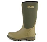 Savage Island Bottes en caoutchouc isolées en néoprène pour femme, doublées chaudes, entièrement imperméables, Vert, 39 EU