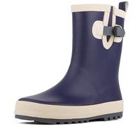 Savage Island Bottes en caoutchouc pour enfants - Bottes de pluie imperméables avec soufflet réglable - Bottes en caoutchouc unisexes pour tout-petits et enfants, Noir , 32 EU