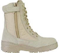 Savage Island Bottes Légères en Cuir Daim Brun avec Fermeture Latérale, Beige, 42 EU