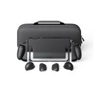 Savage Raven by Skull & Co. FissionGrip Bundle for Nintendo Switch 2: Revolutionary Split Protective Case with Replaceable Grips [to fit All Hands Sizes] [with Carrying Case]- Black