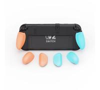 Savage Raven By Skull & Co. Neogrip Avec Étui De Protection À Poignée Ergonomique Remplaçable Pour Console De Jeu Nintendo Switch 2 Ns2-For Switch 2-Neon Rouge Bleu