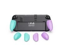 Savage Raven by Skull & Co. NeoGrip for Nintendo Switch 2: an Ergonomic Grip Hard Shell Handheld Case with Replaceable Grips [to fit All Hands Sizes] [No Carrying Case]- Light Purple+Light Green