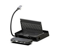 SAVAGE RAVEN by Skull & Co. OneDock Pro Portable Dock with Detachable USB Hub HDMI TV Adapter for SteamDeck/OLED, ROG Ally/X, Xbox Ally/X, Black, with Extension Cable