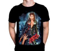 Savage Streets Homme T-Shirt Horreur Gothique Print, T-Shirt en Coton Noir, Movie Poster Tee