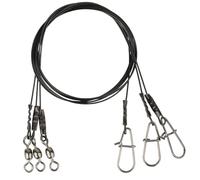 SAVAGEAR Savage Gear Black7 Trace 1x7;0,45mm Swivel/Snap