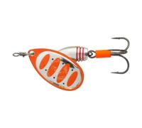 SavageGear CUILLER TOURNANTE Savage Gear ROTEX Spinner 11G - 11, Fluo Orange-Silver, 4, 04