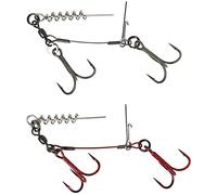 SavageGear Montage Savage Gear CARBON49 Corkscrew - par 2-2, 28, N°1/0, 2