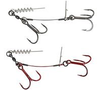 SavageGear Montage Savage Gear CARBON49 Corkscrew - par 2-2, 31, N°3/0, 2