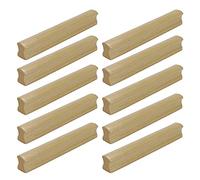 Savagrow Lot de 10 poignées de placard en bois de hêtre massif 12,7 cm