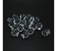 Savagrow Lot de 20 mini boutons de placard ronds en acrylique transparent en forme de boule 18 x 21 mm