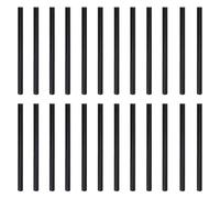 Savagrow Lot de 24 bâtons de colle chaude noire de 20 cm de long et 1 cm de diamètre pour loisirs créatifs, cartes de mariage, scellement de tampon, décoration, projet de collage