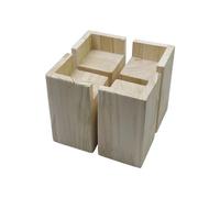 Savagrow Lot de 4 rehausseurs de meubles en forme de L en bois de 10,2 cm