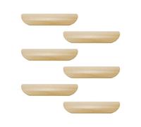 Savagrow Lot de 6 poignées de placard en bois 9,6 cm de diamètre