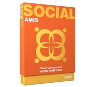 SAVANA Social Amis - Jeu de société | Jeu de Cartes de Conversation | 120 Questions | 30 activités incluses | Jeu de Voyage et de Poche | 2 à 6 Joueurs