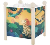 Savane - Veilleuse - Lanterne Magique - Idéal Cadeau Enfant - Dessin Animé - Lumière Rassurante - Couleur Bois Blanc - Ampoule 12v 10w Inclue - Prise Elec. Eu, 4341w