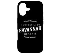 Savannah Georgia Retro Curve Design, hôtesse Minimaliste C Coque pour iPhone 17