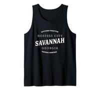Savannah Georgia Retro Curve Design, hôtesse Minimaliste C Débardeur