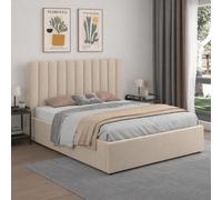 CONCEPT USINE | Lit Savannah 2 Places 160 x 200 cm Bois Beige | Sommeil Optimal & Confort | Chambre Design Contemporain | 176 cm | Structure Robuste & Stable | Sommeil de Qualité Optimale
