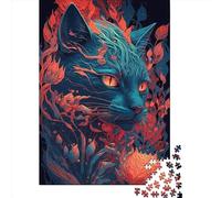 Savannah Puzzle Contes de Chats pour Adultes, 1000 Pièces, Puzzle Créatif en Bois, Jeu de Décompression, 1000 Pièces (75x50cm)