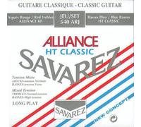 Savarez 540 ARJ Cordes pour Guitare classique Concert Alliance HT Classique 540 ARJ jeu mixed tension Rouge/Bleue (standard/high)
