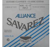 Savarez cordes pour guitare classique Alliance HT Classic 543J cordes simples Sol3 Carbon high